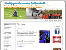 Tablet Screenshot of jugendfeuerwehr-halberstadt.de